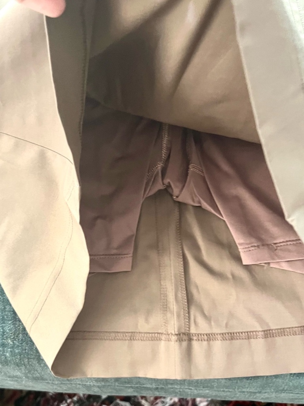 Tail Activewear Taupe Golf Skort/Shorts Studded Trim Tennis Athletic Chic Size 4 - Picture 4 of 7